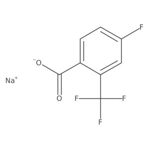 Benzoic acid, 4-fluoro-2-(trifluoromethyl)-, sodium salt (1:1) Structure