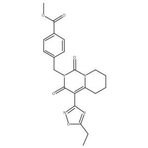 methyl 4-{[4-(5-ethyl-1,2,4-oxadiazol-3-yl)-1,3-dioxo-5,6,7,8-tetrahydro-1H-pyrido[1,2-c]pyrimidin-2(3H)-yl]methyl}benzoate结构式