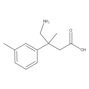 4-Amino-3-methyl-3-(3-methylphenyl)butanoic acid Structure
