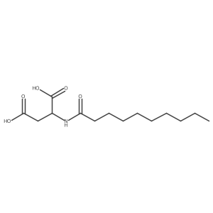 (2R)-2-(decanoylamino)butanedioic acid结构式