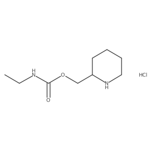 piperidin-2-ylmethyl N-ethylcarbamate hydrochloride Structure