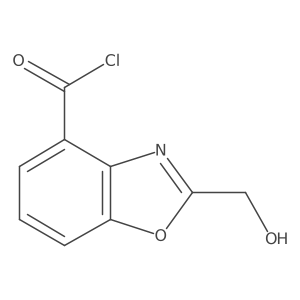 2-(Hydroxymethyl)benzo[d]oxazole-4-carbonyl chloride结构式