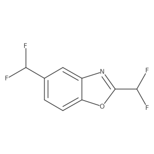 2,5-Bis(difluoromethyl)benzo[d]oxazole结构式