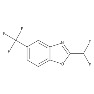 2-(Difluoromethyl)-5-(trifluoromethyl)benzo[d]oxazole结构式