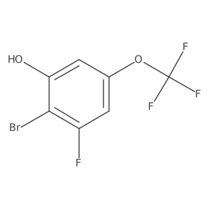 2-Bromo-3-fluoro-5-(trifluoromethoxy)phenol Structure