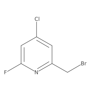 2-(Bromomethyl)-4-chloro-6-fluoropyridine结构式