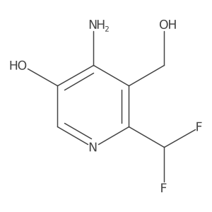 4-Amino-6-(difluoromethyl)-5-(hydroxymethyl)pyridin-3-ol Structure
