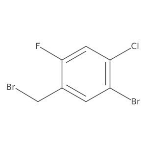 5-Bromo-4-chloro-2-fluorobenzyl bromide结构式