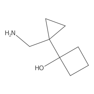 1-[1-(Aminomethyl)cyclopropyl]cyclobutan-1-ol Structure
