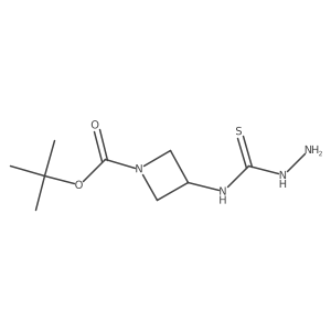 Tert-butyl 3-(aminocarbamothioylamino)azetidine-1-carboxylate Structure