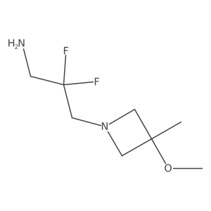 2,2-Difluoro-3-(3-methoxy-3-methylazetidin-1-yl)propan-1-amine Structure