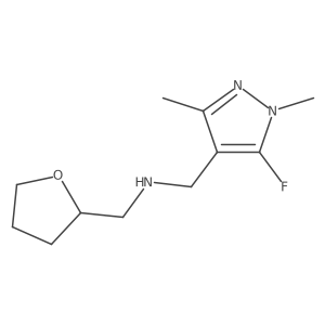 [(5-fluoro-1,3-dimethyl-1H-pyrazol-4-yl)methyl][(oxolan-2-yl)methyl]amine结构式