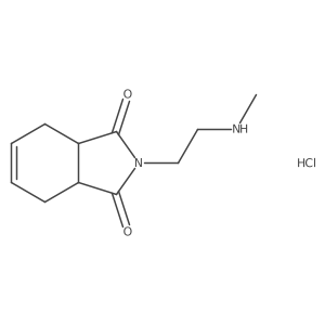 2-(2-(methylamino)ethyl)-3a,4,7,7a-tetrahydro-1H-isoindole-1,3(2H)-dione hydrochloride结构式