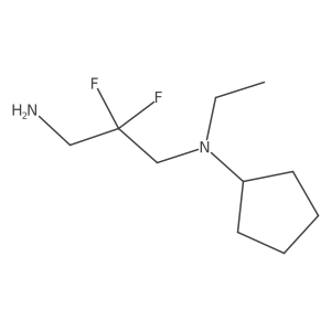 N-(3-amino-2,2-difluoropropyl)-N-ethylcyclopentanamine Structure
