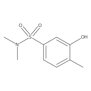 3-hydroxy-N,N,4-trimethylbenzene-1-sulfonamide结构式