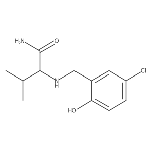 2-{[(5-Chloro-2-hydroxyphenyl)methyl]amino}-3-methylbutanamide Structure