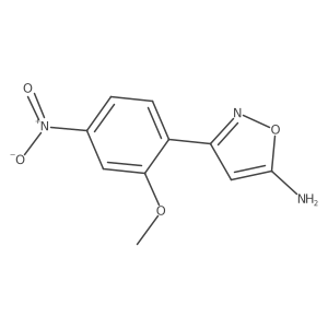 3-(2-Methoxy-4-nitrophenyl)-1,2-oxazol-5-amine结构式