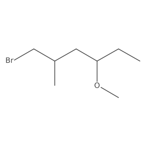 1-Bromo-4-methoxy-2-methylhexane结构式