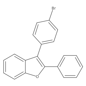3-(4-Bromophenyl)-2-phenyl-benzofuran结构式