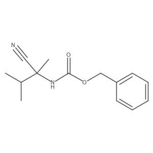benzyl N-(1-cyano-1,2-dimethylpropyl)carbamate结构式