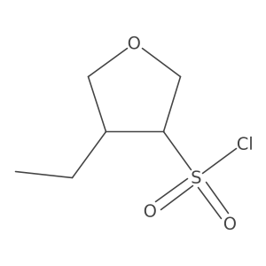 4-Ethyloxolane-3-sulfonyl chloride结构式