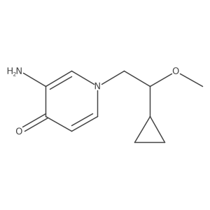 3-Amino-1-(2-cyclopropyl-2-methoxyethyl)-1,4-dihydropyridin-4-one Structure