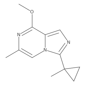 8-Methoxy-6-methyl-3-(1-methylcyclopropyl)imidazo[1,5-a]pyrazine Structure