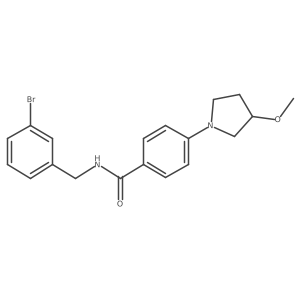N-(3-bromobenzyl)-4-(3-methoxypyrrolidin-1-yl)benzamide Structure