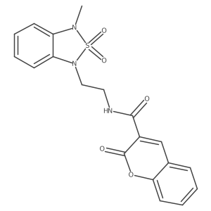 N-(2-(3-methyl-2,2-dioxidobenzo[c][1,2,5]thiadiazol-1(3H)-yl)ethyl)-2-oxo-2H-chromene-3-carboxamide Structure