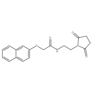N-(2-(2,4-dioxooxazolidin-3-yl)ethyl)-2-(naphthalen-2-yloxy)acetamide Structure