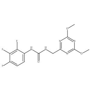 1-((4,6-Dimethoxy-1,3,5-triazin-2-yl)methyl)-3-(2,3,4-trifluorophenyl)urea结构式
