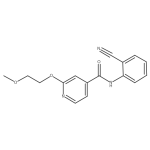 N-(2-cyanophenyl)-2-(2-methoxyethoxy)isonicotinamide Structure