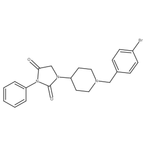 1-(1-(4-Bromobenzyl)piperidin-4-yl)-3-phenylimidazolidine-2,4-dione Structure
