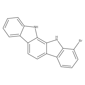 1-Bromo-11,12-dihydroindolo[2,3-a]carbazole Structure
