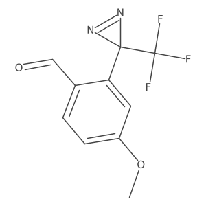 2-[3-(Trifluoromethyl)-3H-diazirin-3-yl]-4-methoxybenzaldehyde结构式