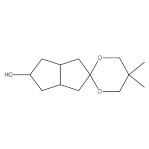 5,5-dimethyl-hexahydro-1'H-spiro[1,3-dioxane-2,2'-pentalene]-5'-ol结构式