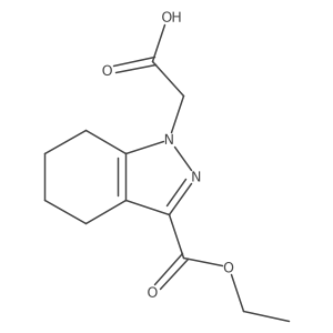 2-(3-(Ethoxycarbonyl)-4,5,6,7-tetrahydro-1H-indazol-1-yl)acetic acid Structure