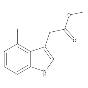 Methyl 4-Methylindole-3-acetate结构式