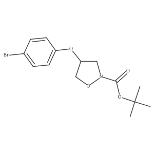 Tert-butyl 4-(4-bromophenoxy)isoxazolidine-2-carboxylate Structure