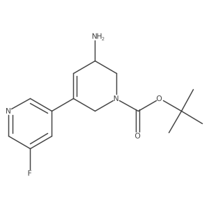 Tert-butyl 3-amino-5-(5-fluoropyridin-3-yl)-1,2,3,6-tetrahydropyridine-1-carboxylate Structure