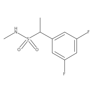 1-(3,5-difluorophenyl)-N-methylethane-1-sulfonamide Structure