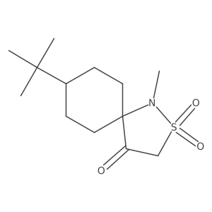 8-Tert-butyl-1-methyl-2lambda6-thia-1-azaspiro[4.5]decane-2,2,4-trione Structure