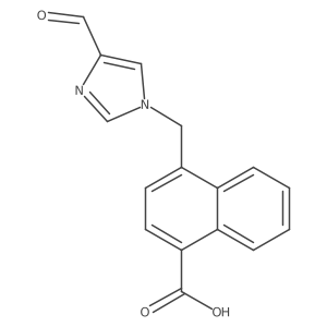 4-[(4-formyl-1H-imidazol-1-yl)methyl]naphthalene-1-carboxylic acid Structure
