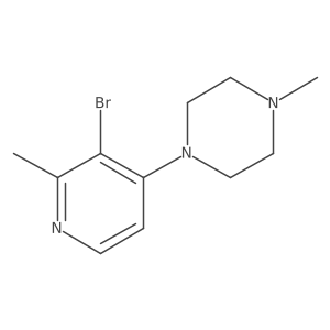 1-(3-Bromo-2-methylpyridin-4-yl)-4-methylpiperazine Structure