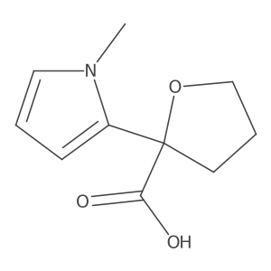 2-(1-methyl-1H-pyrrol-2-yl)oxolane-2-carboxylic acid结构式