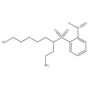 2-{2-[N-(2-aminoethyl)-2-nitrobenzenesulfonamido]ethoxy}ethan-1-ol Structure