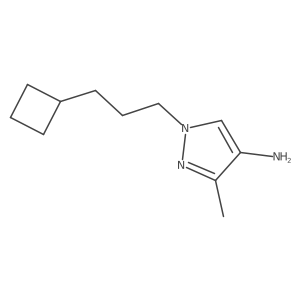 1-(3-cyclobutylpropyl)-3-methyl-1H-pyrazol-4-amine结构式