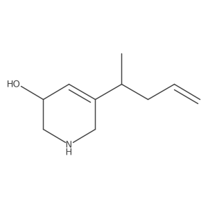5-(Pent-4-en-2-yl)-1,2,3,6-tetrahydropyridin-3-ol结构式