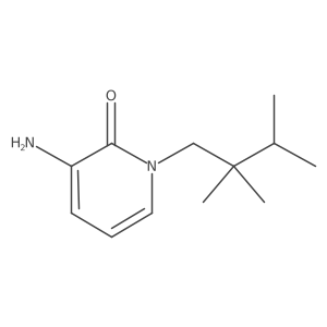 3-Amino-1-(2,2,3-trimethylbutyl)-1,2-dihydropyridin-2-one结构式