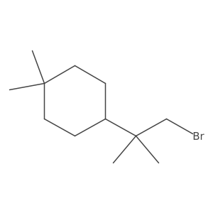 4-(1-Bromo-2-methylpropan-2-yl)-1,1-dimethylcyclohexane Structure